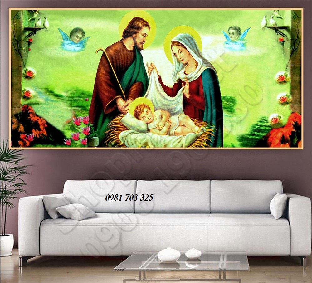 Gạch tranh 3D - gạch tranh công giáo