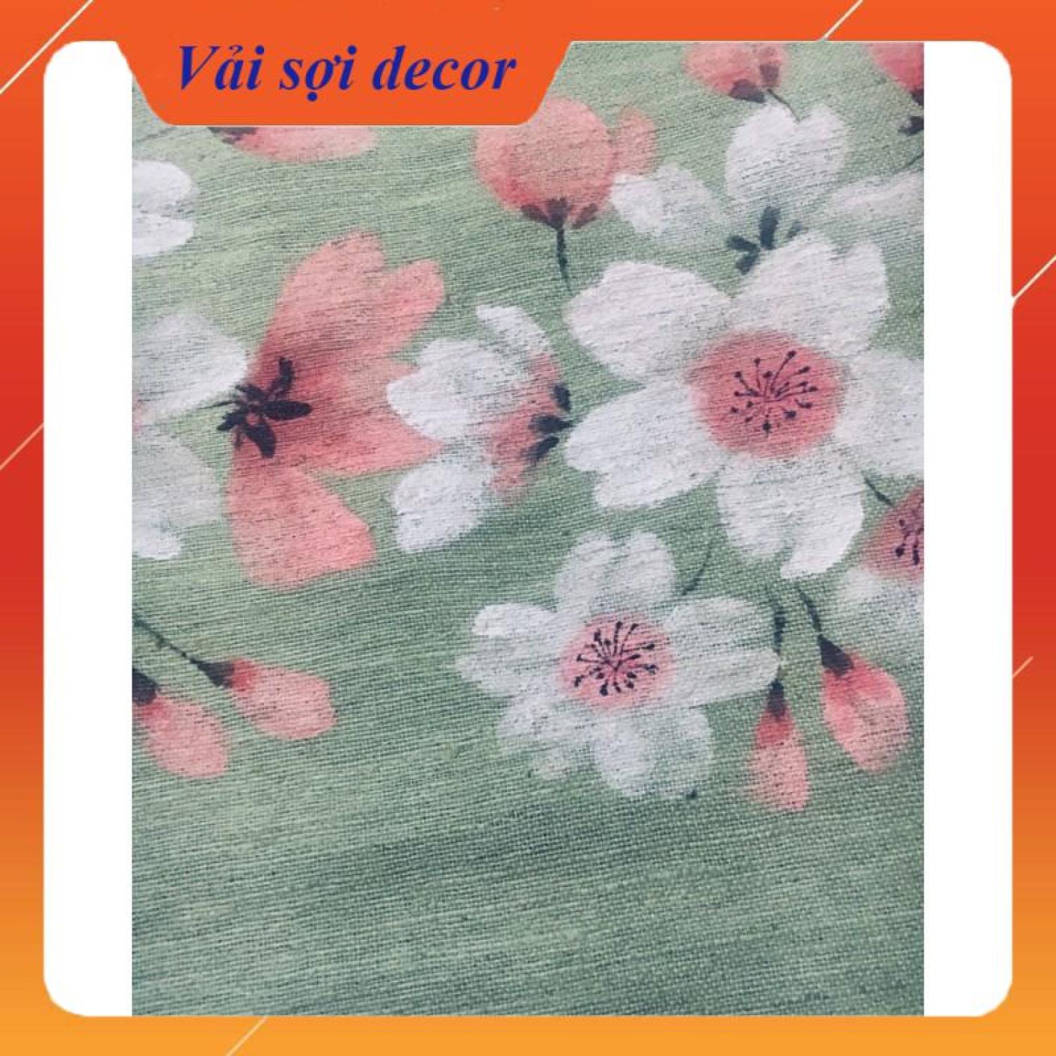 Vải bố canvas đay decor vintage (khổ 80 cm - >cuộn 50m liền)