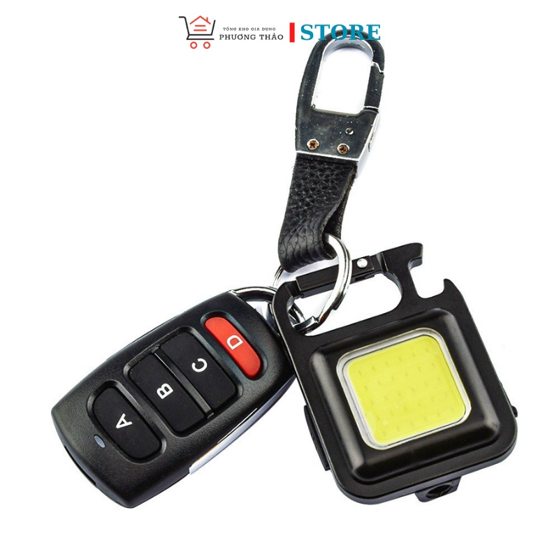 MÓC KHÓA ĐÈN PIN 3 CHẾ ĐỘ COB