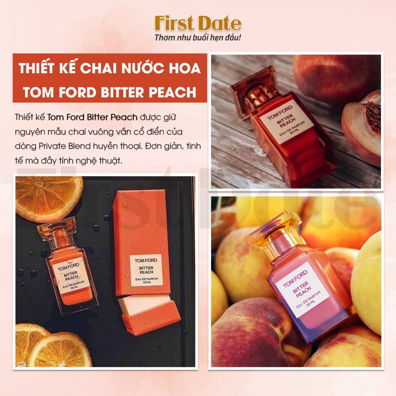 [auth] Nước hoa nam nữ Unisex Tom ford Bitter Peach EDP ( Mẫu Thử - Chiết 10ml)