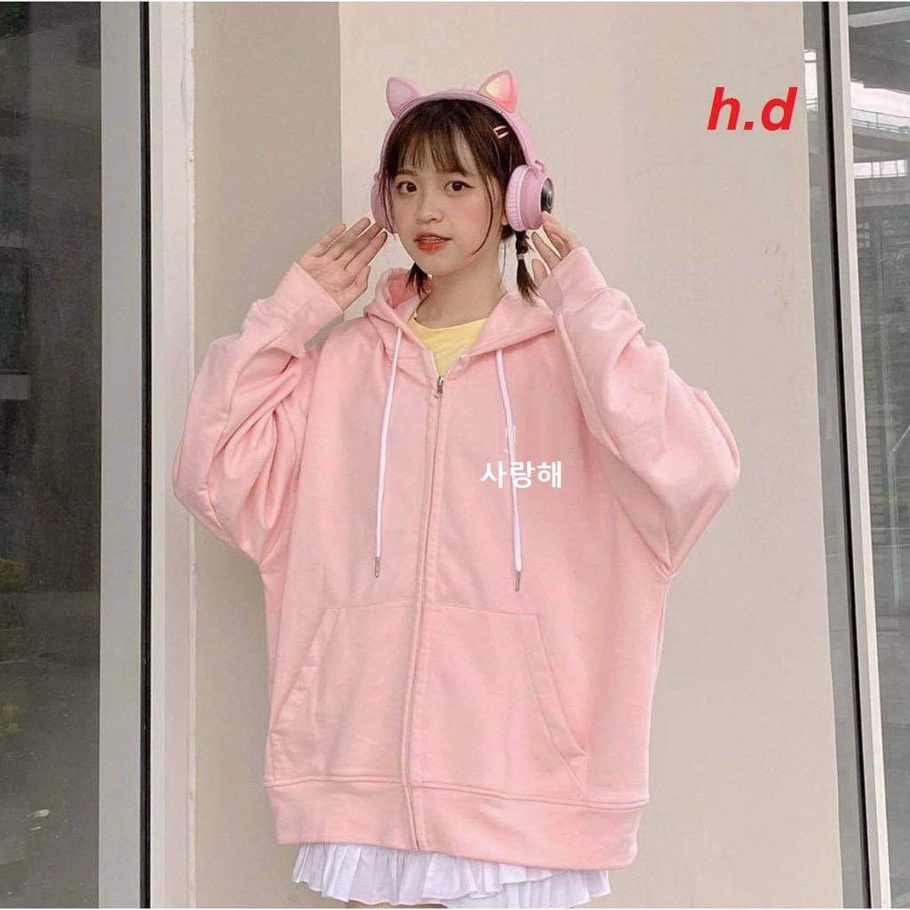 Áo khoác nỉ chữ hàn HDA1120