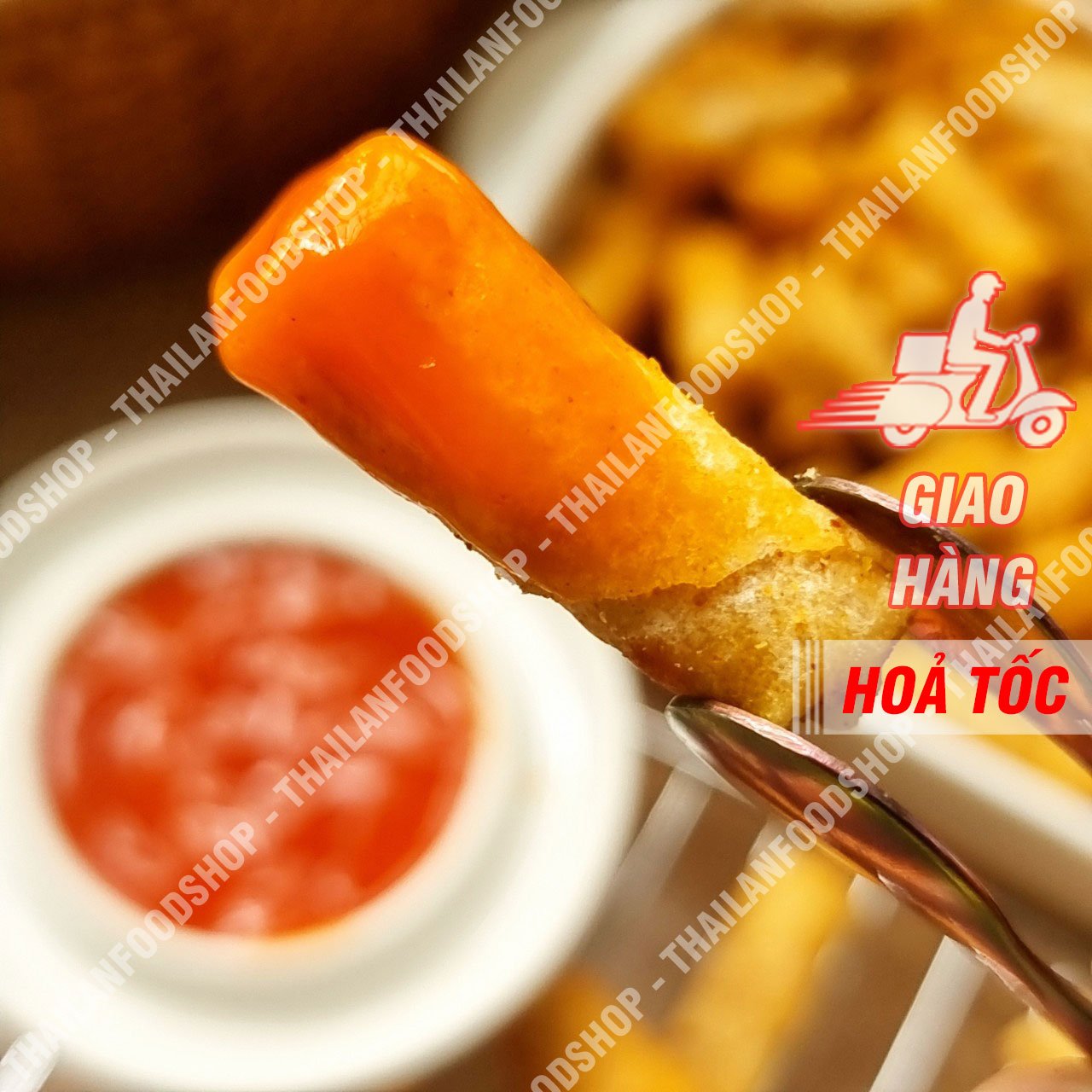 Chả Giò Tôm Mini Sấy Giòn Ăn Liền - Túi 1kg
