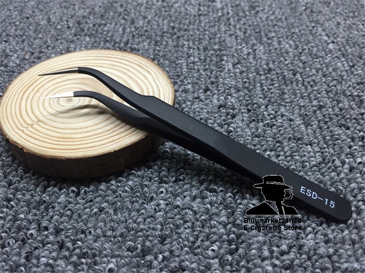 Nhíp nhọn đầu cong, cứng khỏe, chuyên dùng gắp chân linh kiện, build coil wick bông