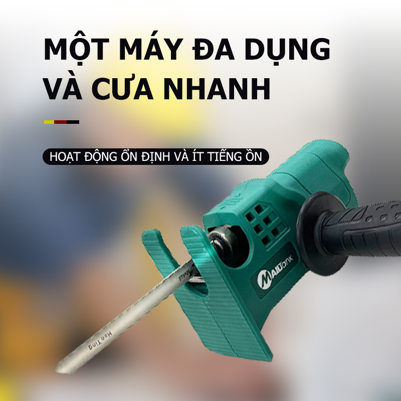 Bộ chuyển đổi máy khoan thành máy cưa mailtank chính hãng điện cầm tay kèm 3 lưỡi cưa gỗ kim loại nhựa