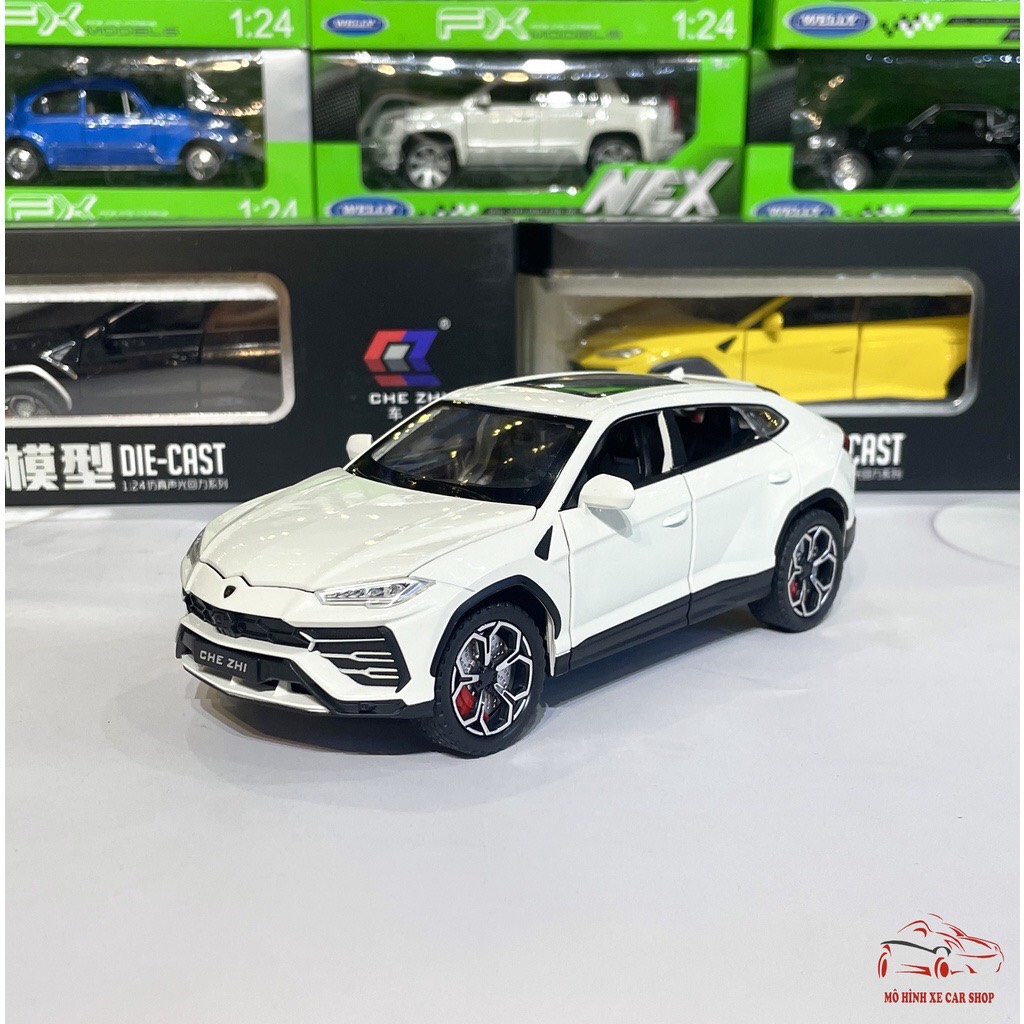 Mô hình xe sắt Lamborghini Urus tỉ lệ 1:24 hãng CHEZI 3 MÀU