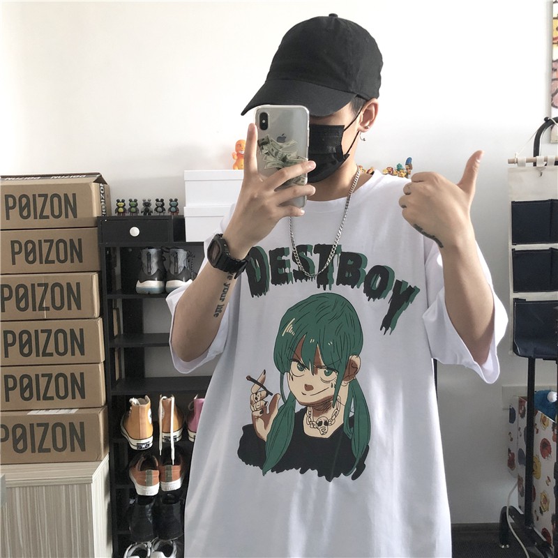 [HCM]Áo thun Áo thun Nam Nữ / Áo thun tay lỡ form rộng họa tiết chữ áo phông Unisex