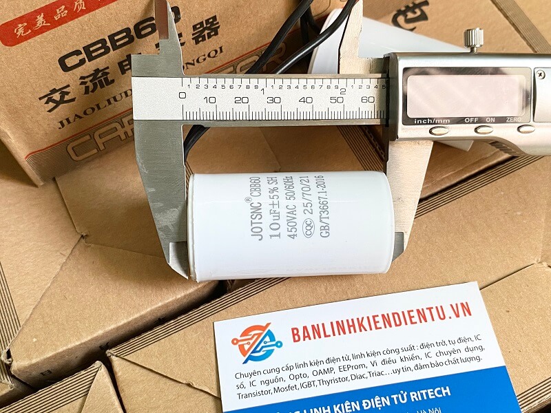Tụ khởi động CBB60 10uF/450V
