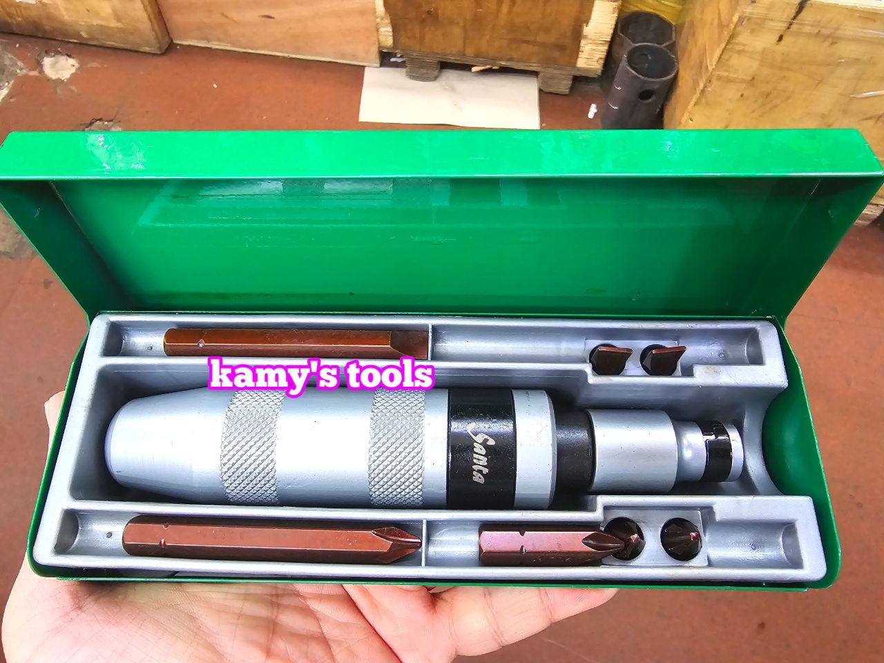 Bộ tua vít đóng tự động và lấy ốc vít gãy Santa 12 chi tiết, tô vít đóng