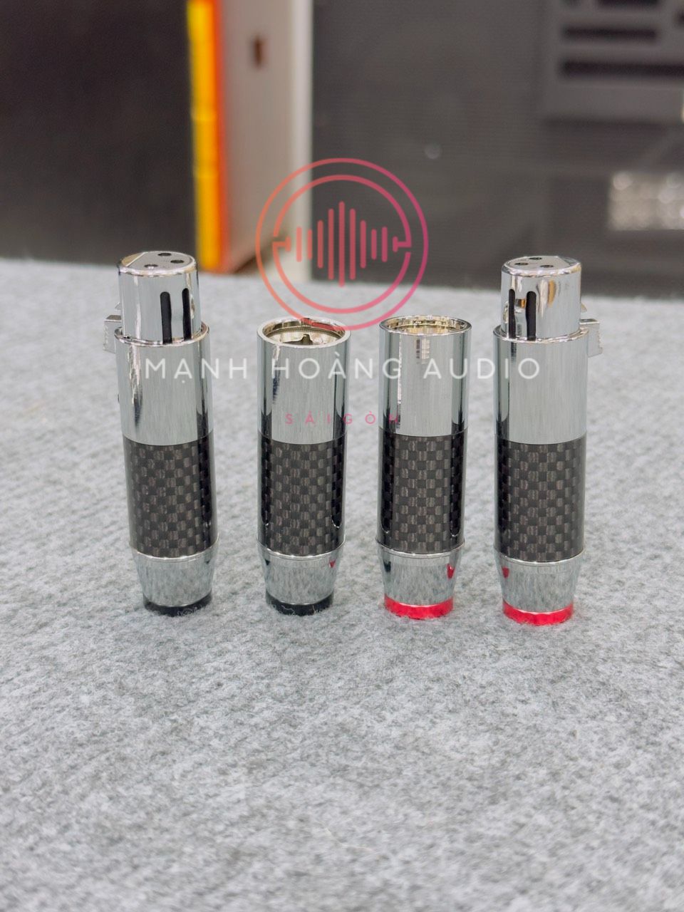 Jack canon Cacbon Combo 2 cặp (4 Chiếc ) - Mạnh Hoàng Audio