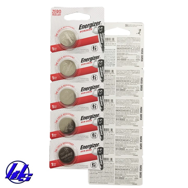 Pin CR2032 Energizer Lithium 3V - Vỉ 5 viên