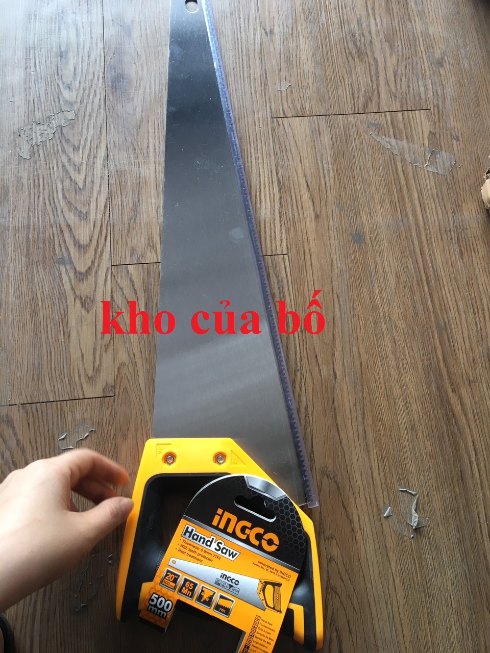 Cưa tay lá liễu (500mm) Ingco HHAS08500