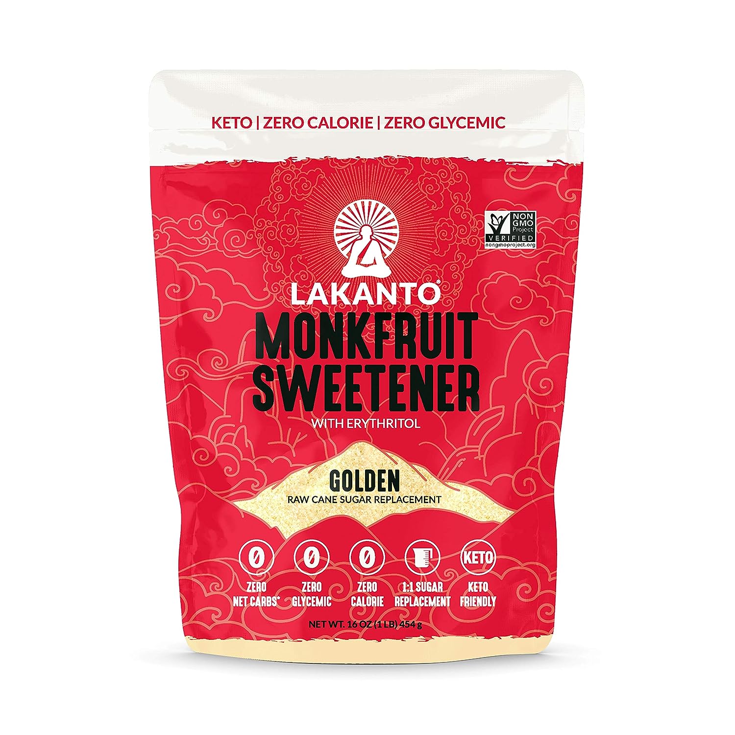 Đường ăn kiêng La Hán Quả (Lakanto Monkfruit Sweetener with Erythrito) - 454gr
