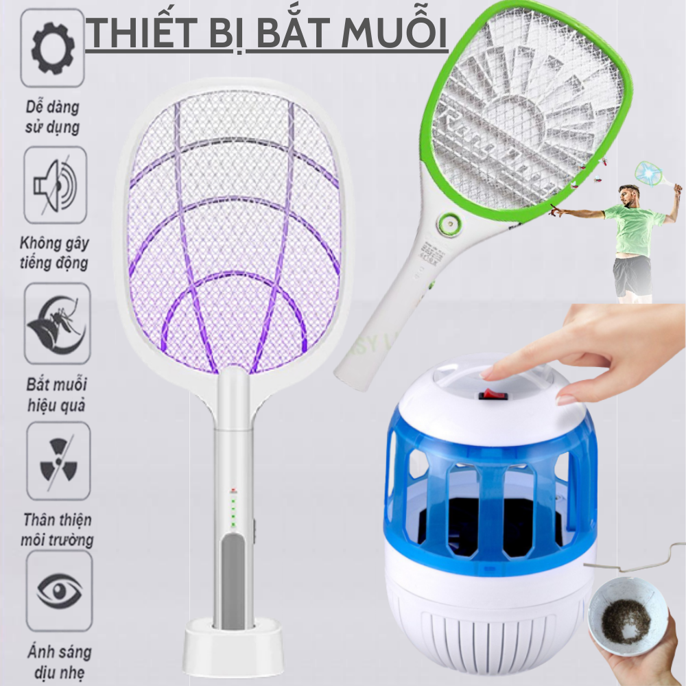 Máy bắt muỗi , Vợt muỗi thông minh, Vợt muỗi Rạng Đông - Hút muỗi mạnh mẽ trong diện tích lớn, Bảo Hành 1 Năm, Đổi mới miễn phí trong vòng 7 ngày
