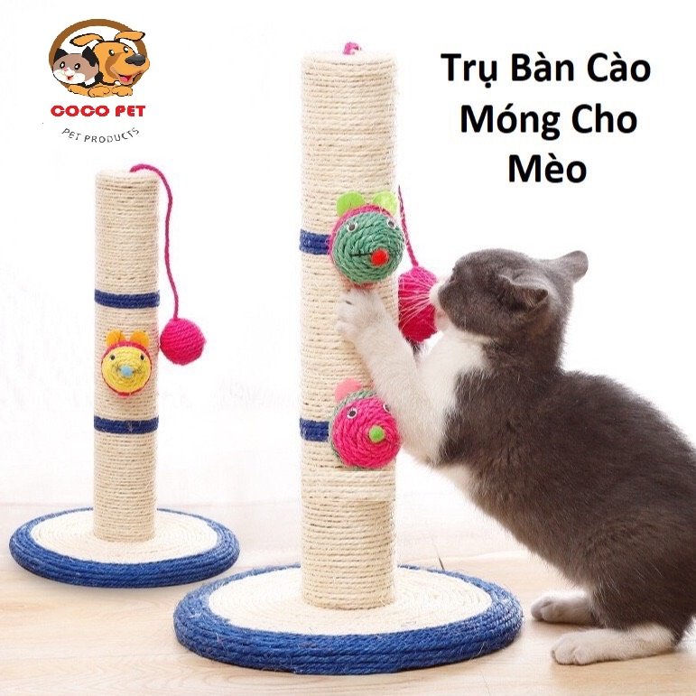 Trụ Cào Móng Bàn Cào Móng Cho Mèo Có Bóng Treo