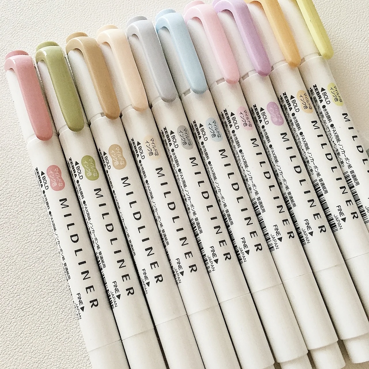 Set bút đánh dấu 2 đầu Mildliner highlighter màu pastel (bản mới)