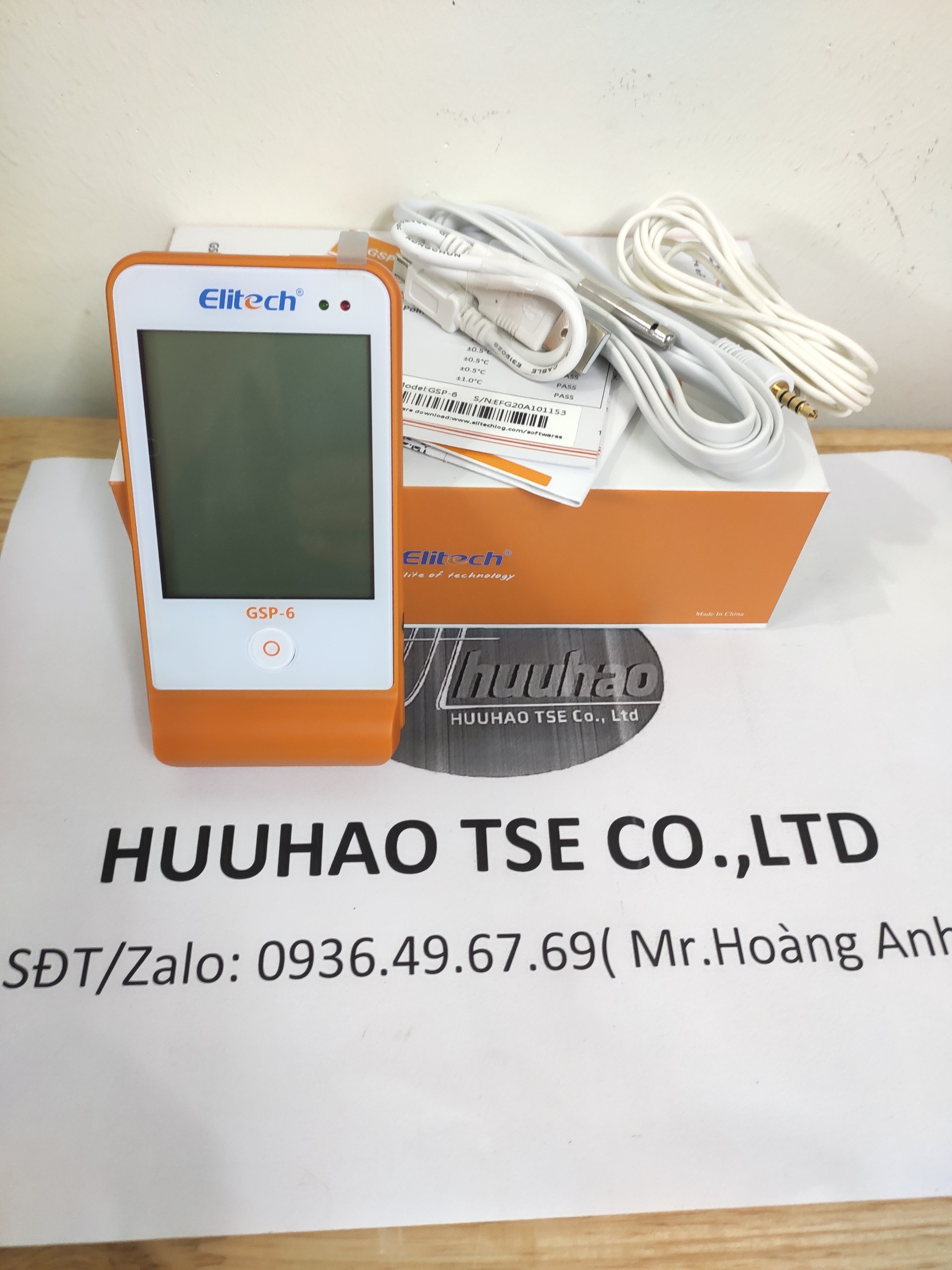 [ FREESHIP ] Nhiệt ẩm kế tự ghi Elitech GSP-6 (hiệu chuẩn lấy ngay)