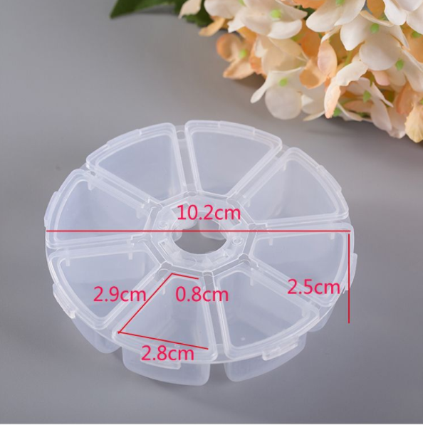 Hộp tròn đựng đồ mi nail