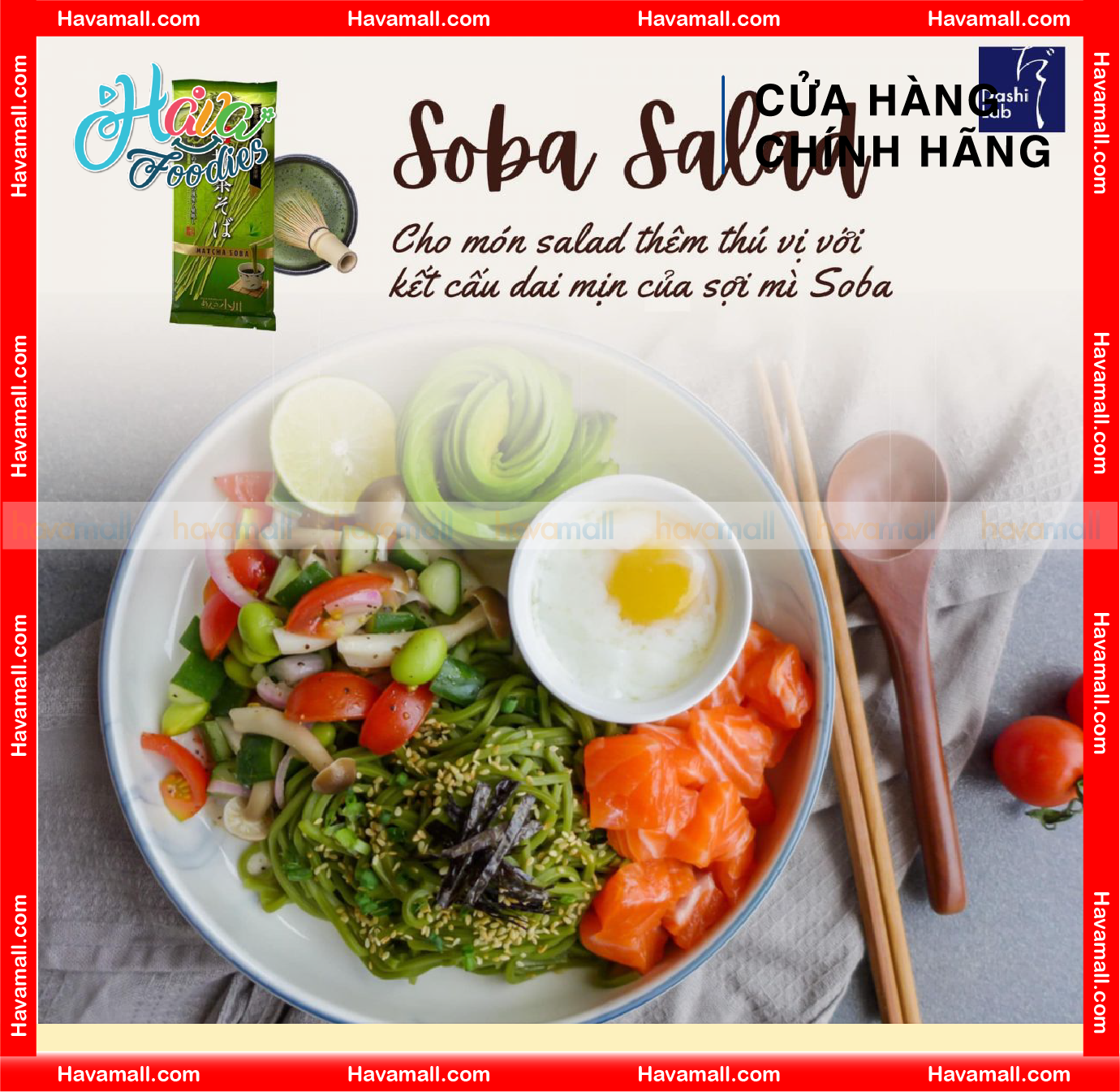 Mì Cha Soba Trà Xanh Nhật Bản Cao Cấp (Ogawa Seimen) – 小川製麺茶そば 200g