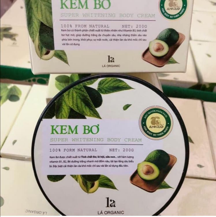 Kem Body Bơ Lá Organic