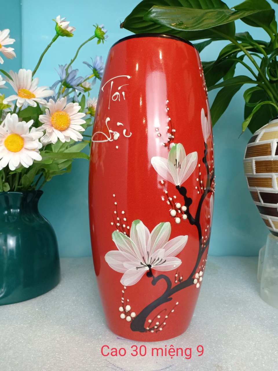 Bình hoa gốm sứ cao 26cm-30cm Bát Tràng cao cấp