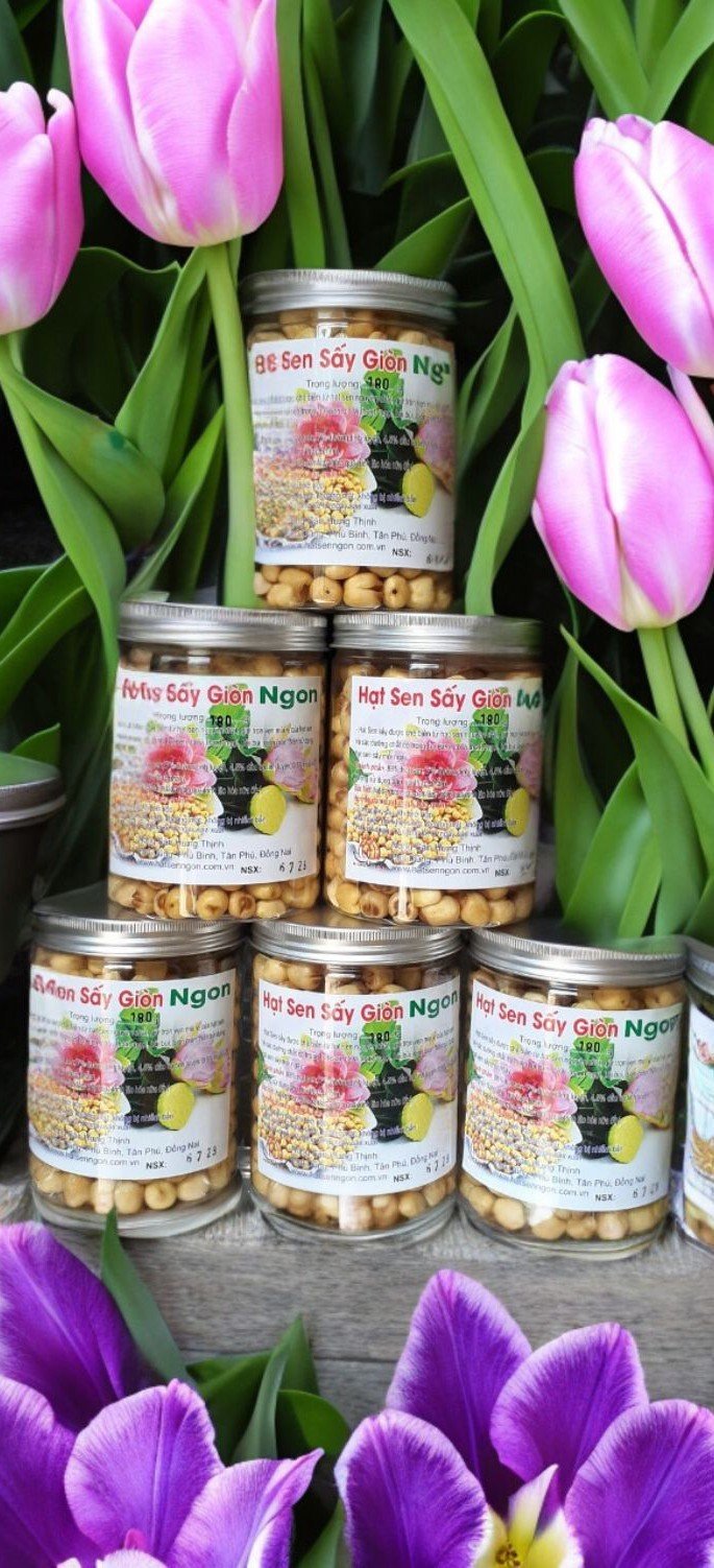 hạt sen sấy giòn ngon