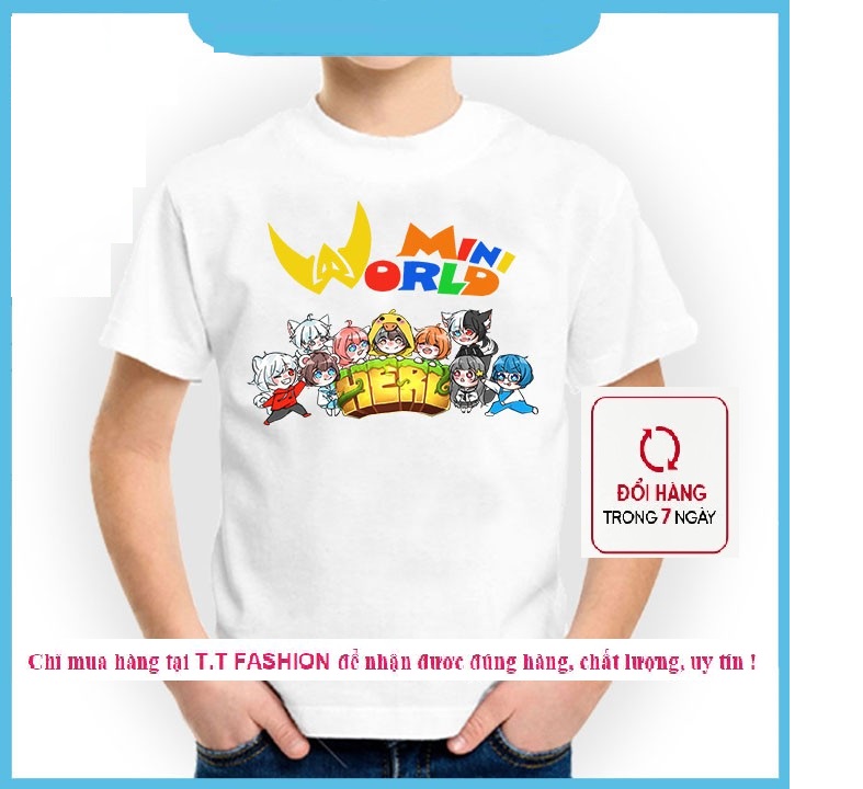 Áo thun mini world hero team mẫu mới cho bé trai bé gái siêu đẹp đủ size