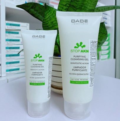 SỮA RỬA MẶT BABE STOP AKN PURIFYING CLEANSING GEL 100ml-200ml