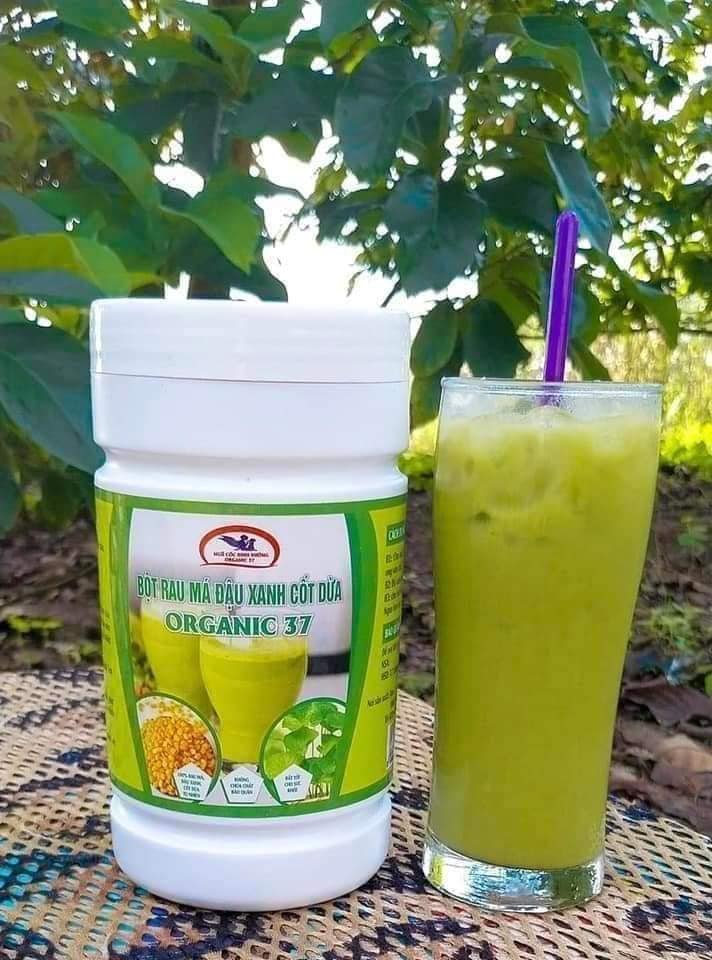 Combo 3 hộp Bột rau má đậu xanh cốt dừa 500g