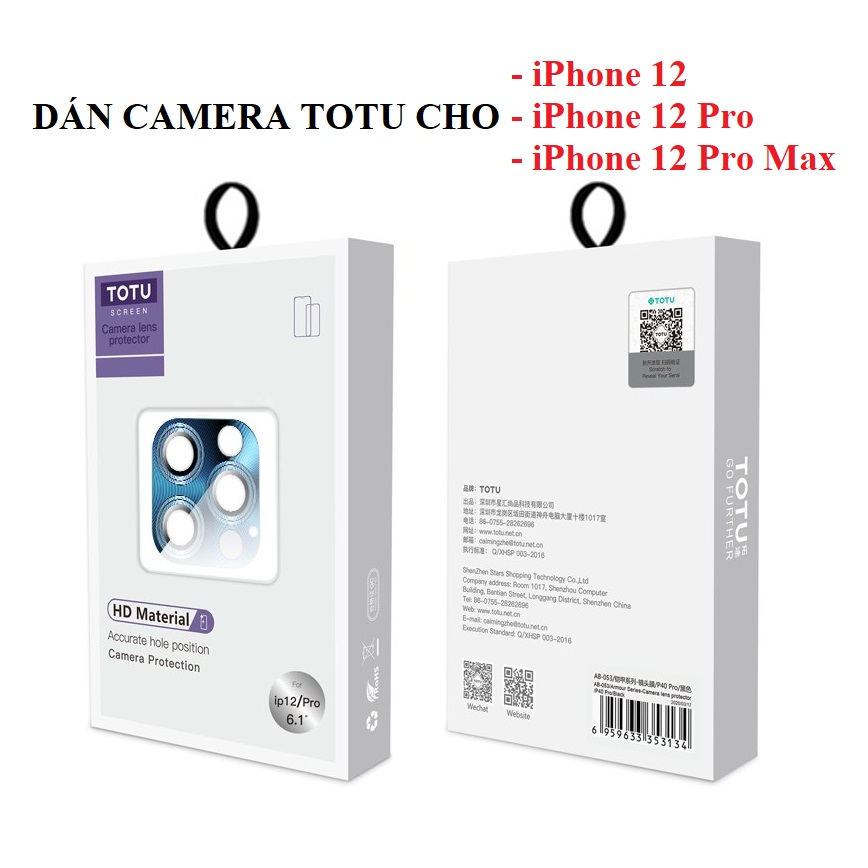 Miếng Dán Bảo Vệ Camera Cho iPhone 12, iPhone 12 Pro, iPhone 12 Pro Max, Miếng Dán Bảo Vệ Camera iPhone
