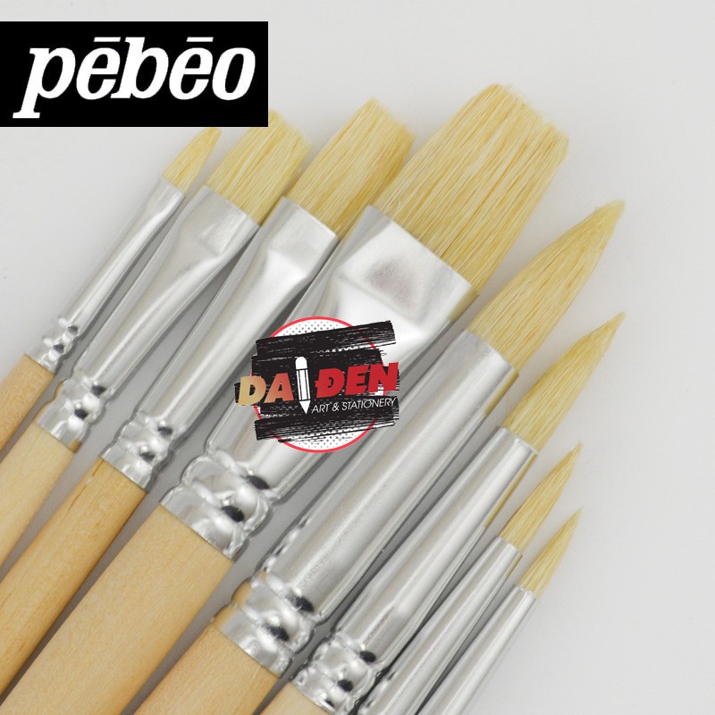 [HCM]Bộ 8 Cọ Vẽ Sơn Dầu-Acrylic Pebeo