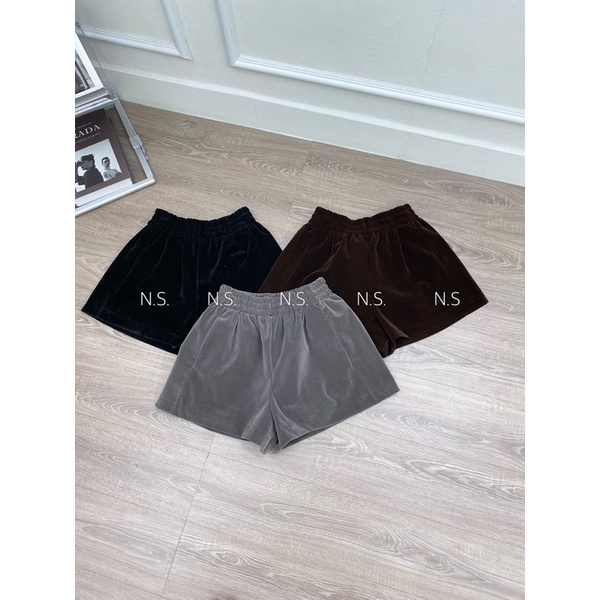 QUẦN SHORT PHỒNG NHUNG CẠP CHUN MS15572- 5Fox