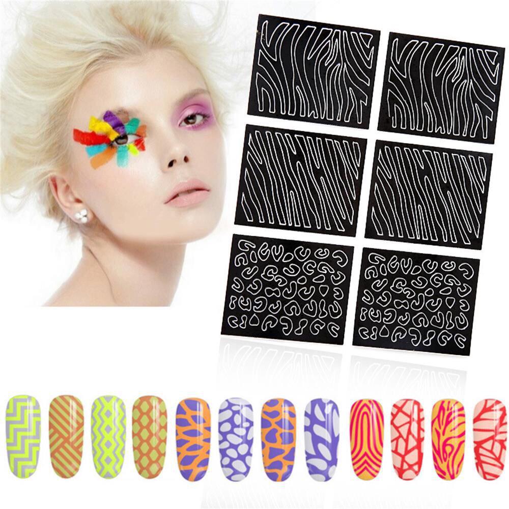 Set 24 Tấm Decal 3D Dán Móng Nghệ Thuật