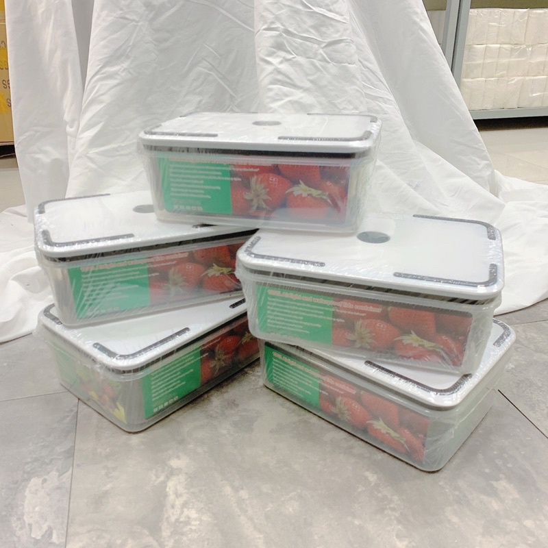 Set 5 box plastic food container multi-size handy preserved vegetables fresh