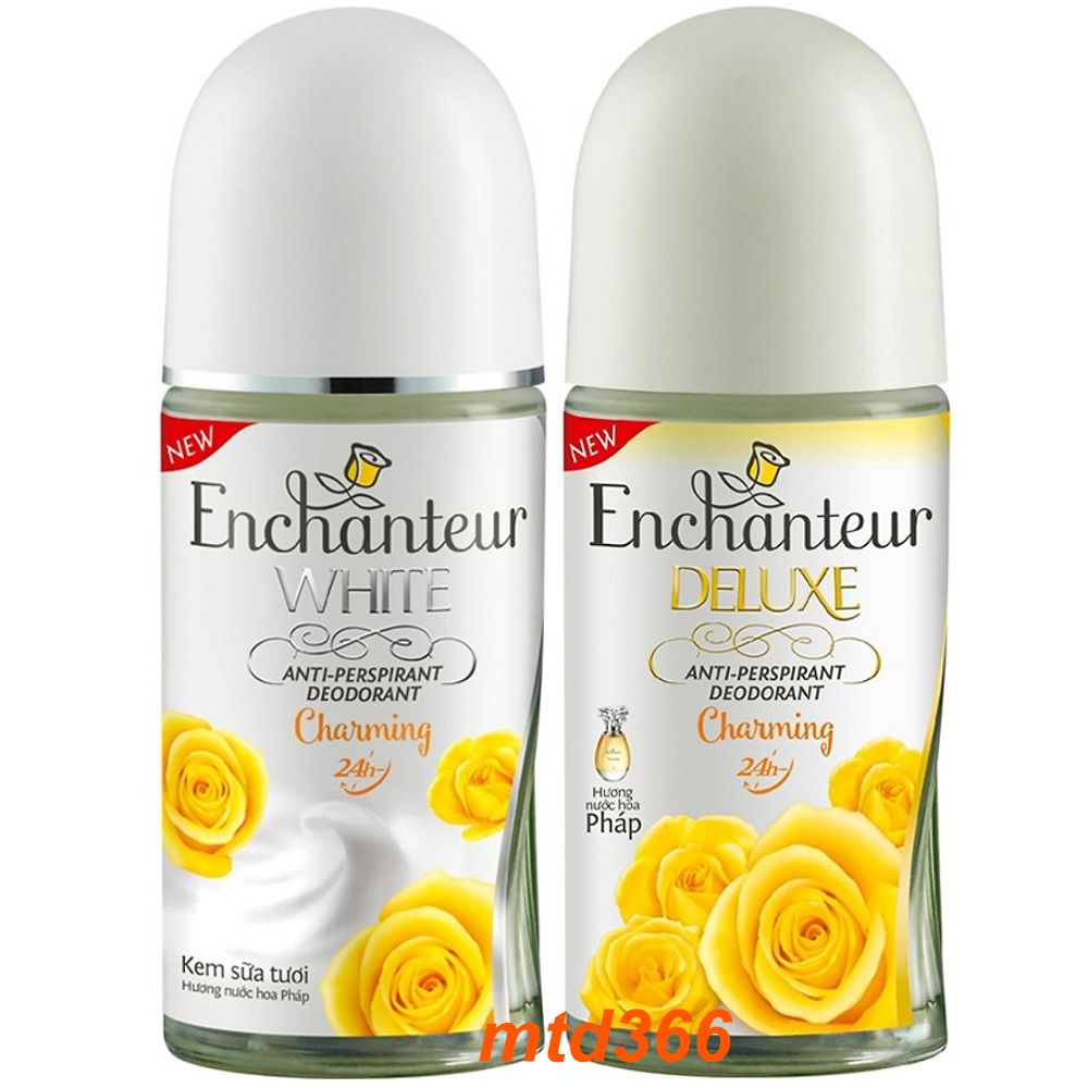 Lăn Khử Mùi 50ml White Charming Enchanteur.