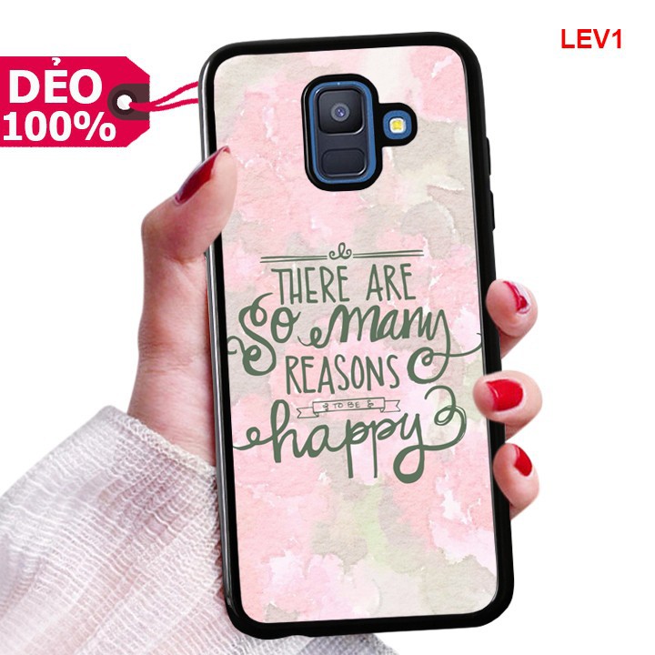 [HCM]Ốp Lựa Nhựa SAM SUNG A6 2018 TPU Dẻo In Quote Độc Đáo