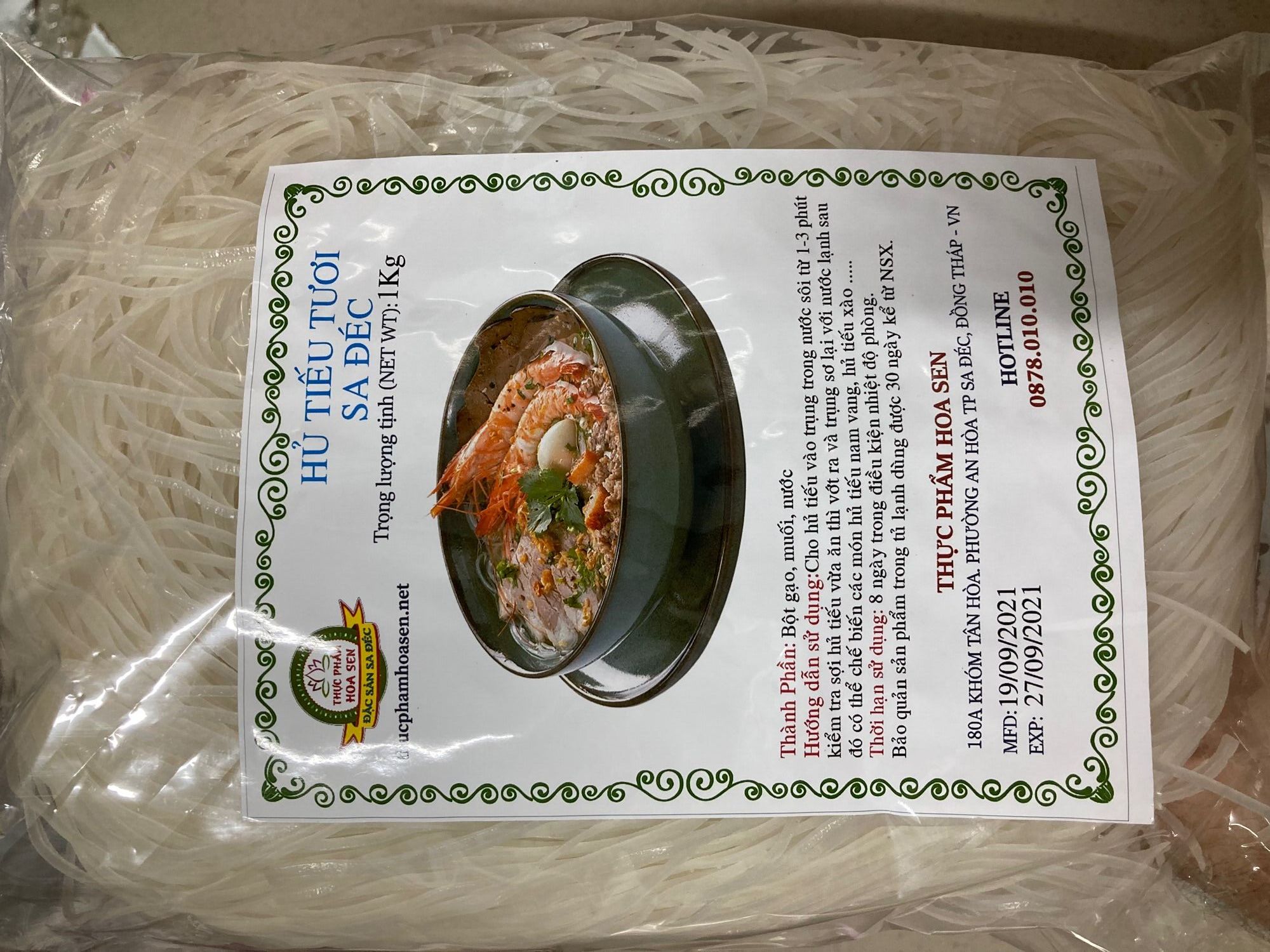 Hủ tiếu tươi sa đéc 1kg