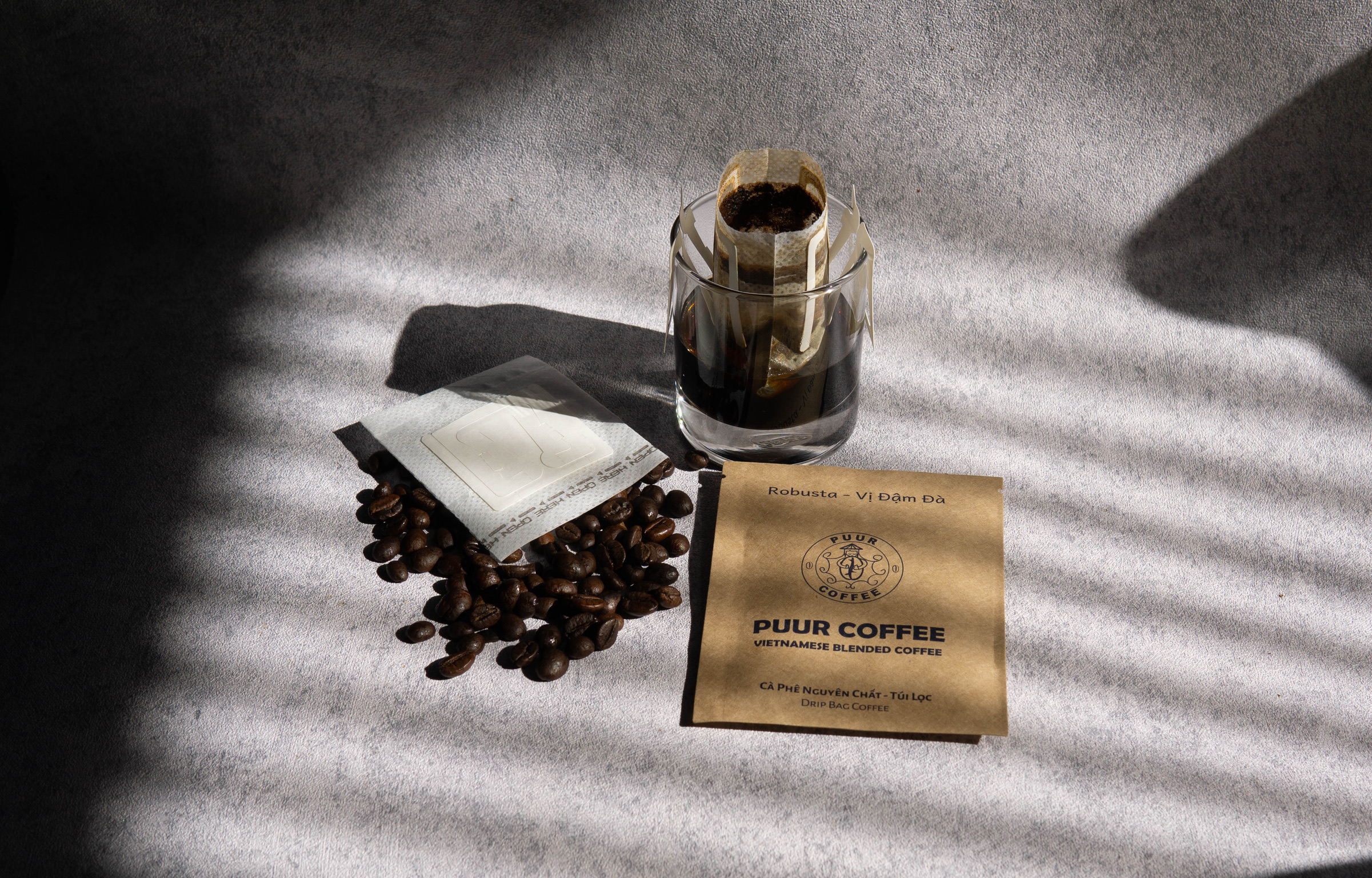 (Gói dùng thử) 1 Gói Cà Phê Phin Giấy 10g - Robusta nguyên chất