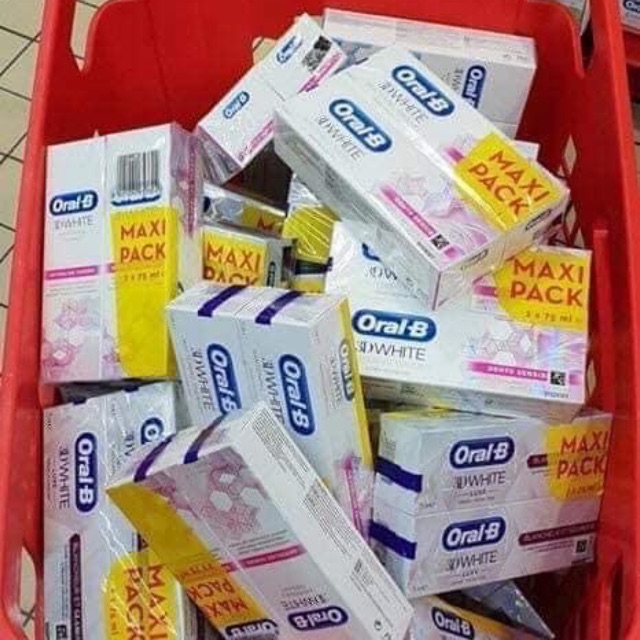 Kem đánh răng ORAL-B 3D WHITE LUXE trắng răng, thơm miệng - hàng  Pháp
