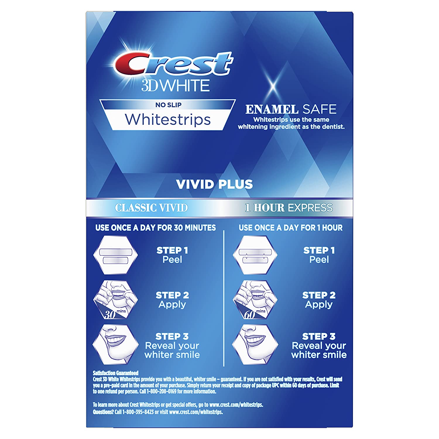 [Hàng Mỹ] Crest 3D Vivid Plus Teeth Whitening Kit - Miếng dán làm trắng răng 24 miếng