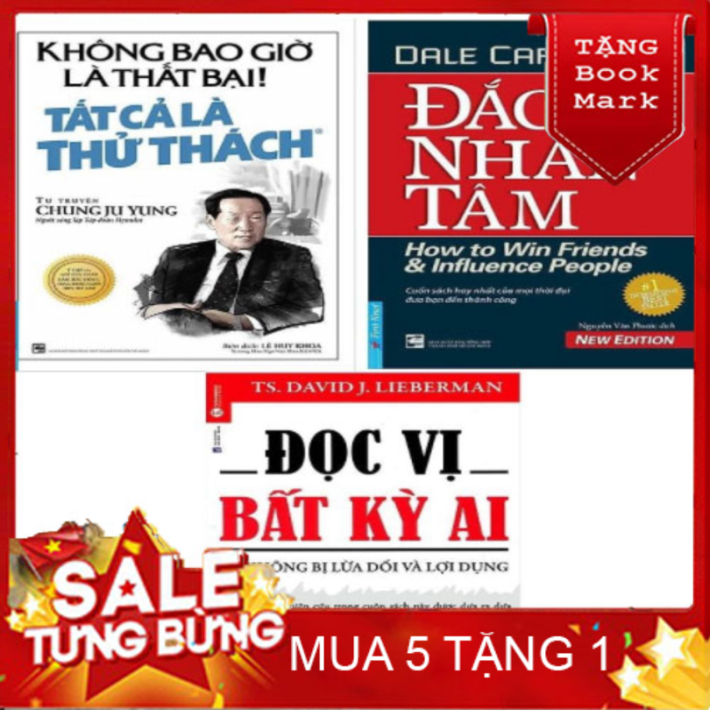 Mua SÁCH HAY - Combo 3 Sách: Đọc Vị Bất Kỳ Ai - Đắc Nhân Tâm - Không Bao Giờ Là Thất Bại! Tất Cả Là Thử Thách