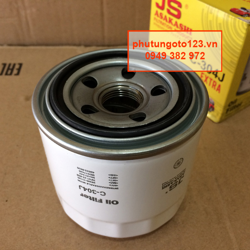 Lọc nhớt Mazda Premacy 1999-2005 mã C304J của JS Asakashi Nhật