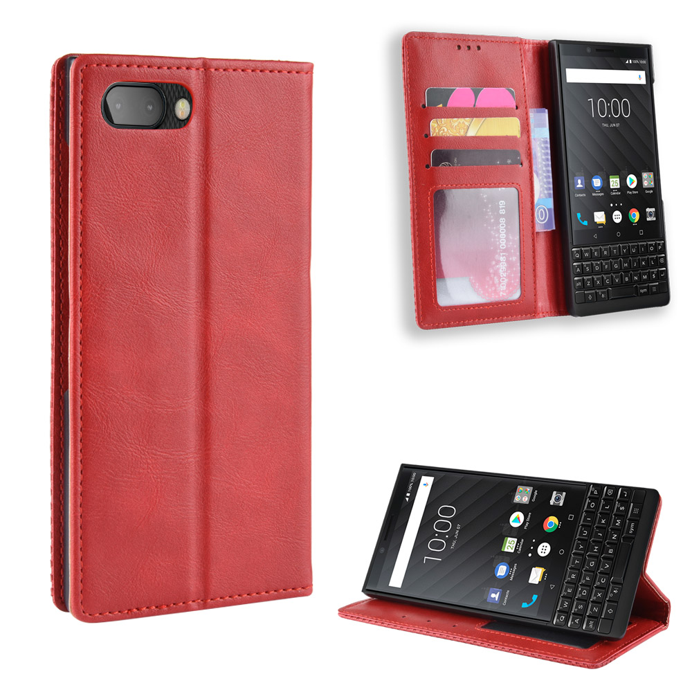 Bao da BlackBerry Key2 dạng ví Luxury Leather