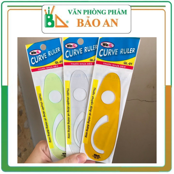 Combo 50 Thước vẽ Parabol QL01 - Thước - Văn phòng phẩm Bảo An