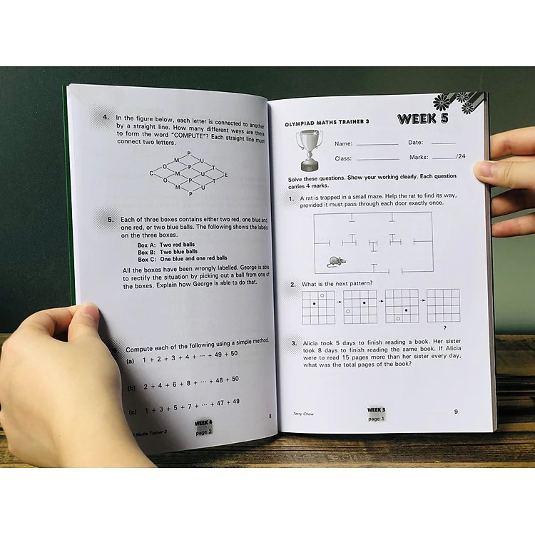 Sách Olympiad Maths Trainer 3 - Toán Lớp 3 ( 8 - 9 Tuổi )