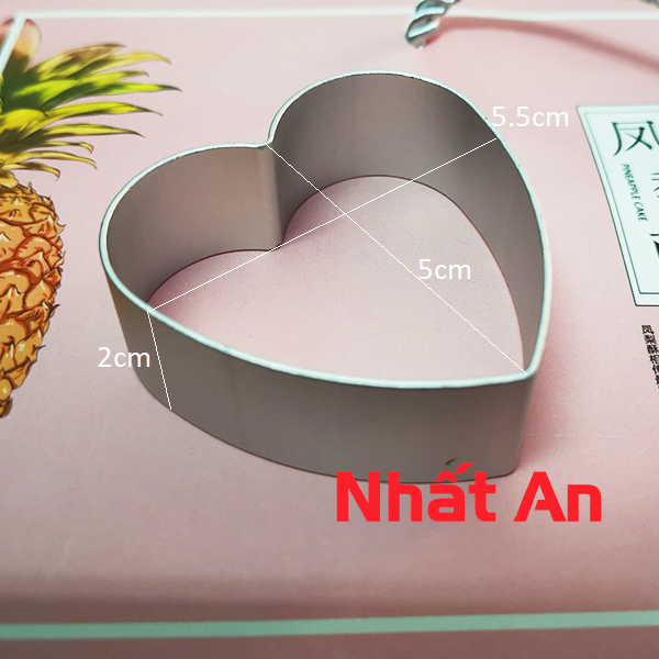 [HCM]KHUÔN NHẤN BÁNH DỨA HÌNH TRÁI TIM