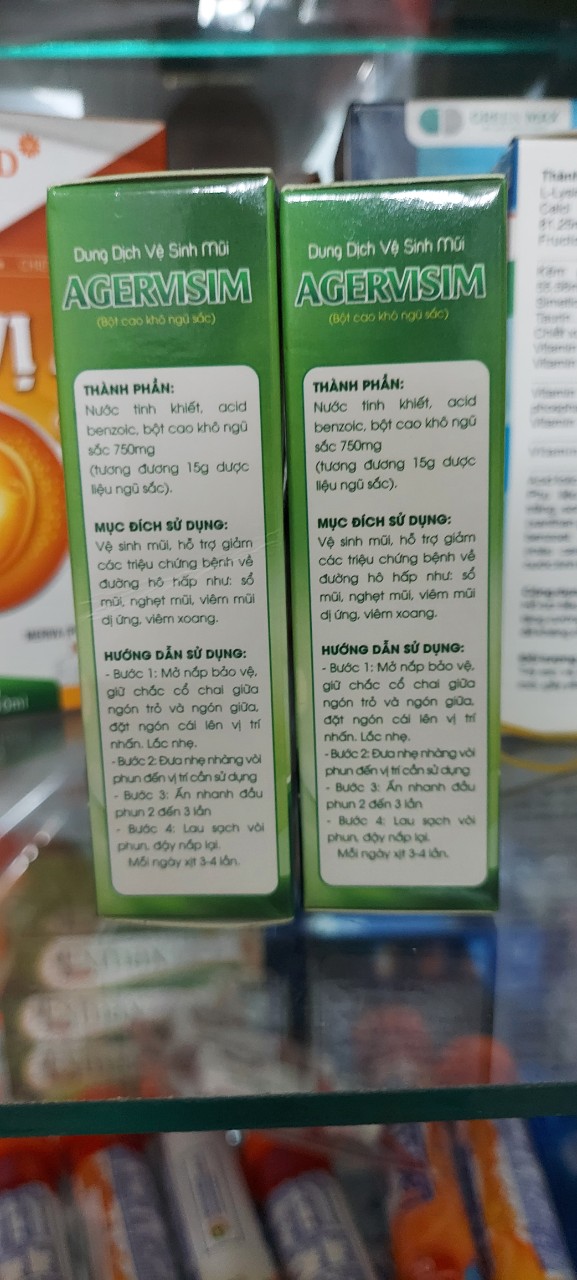 Dung Dịch Vệ Sinh Mũi AGERVISIM ( Chai 15ml)