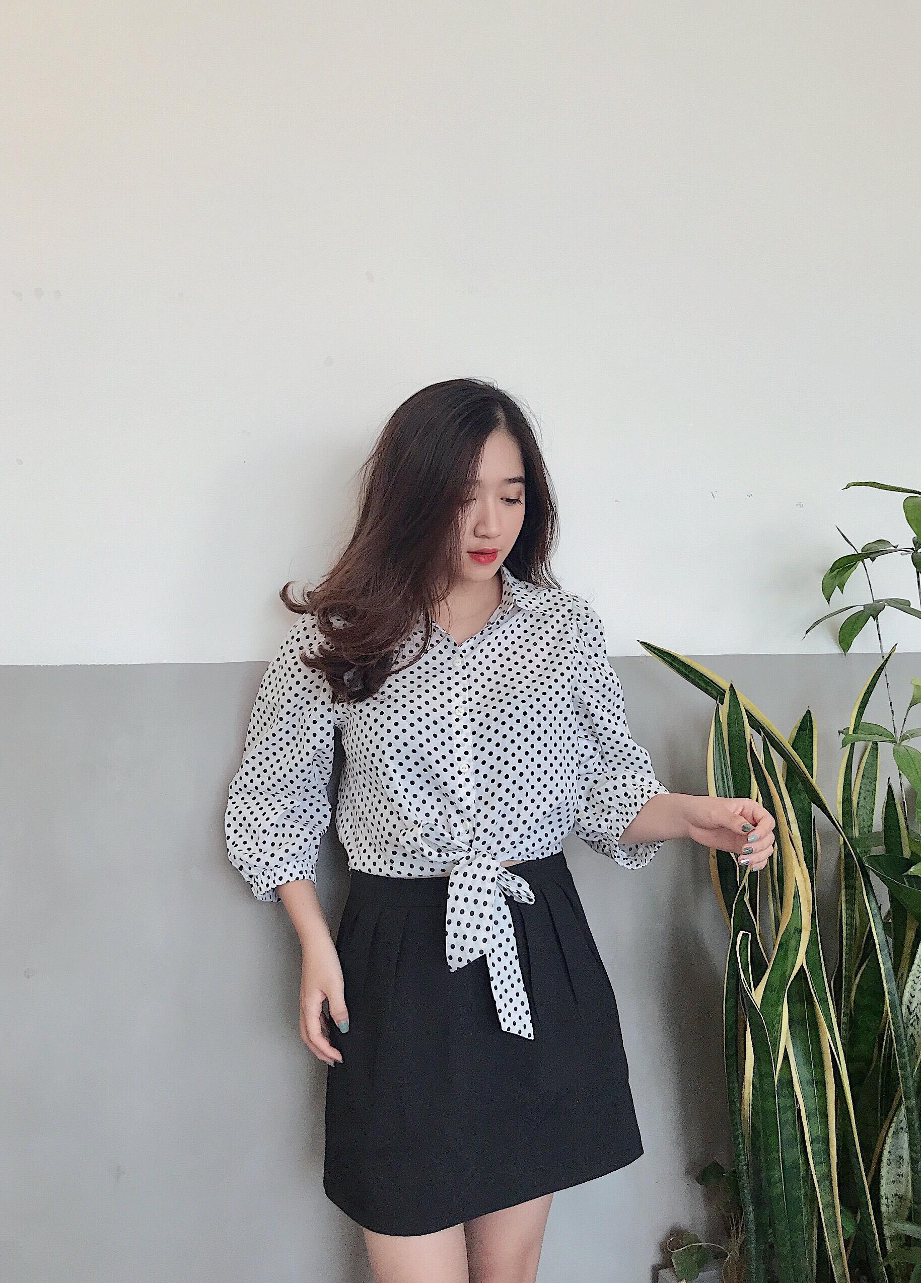 chân váy công sở nữ li eo