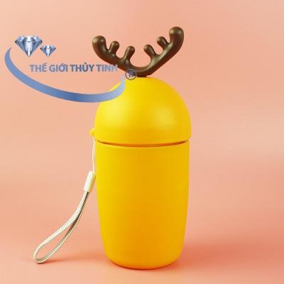 Bình Thủy Tinh Củ Cải Đựng Nước 300ML
