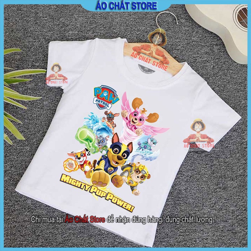 Áo trẻ em Paw Patrol đội chó cứu hộ full team mẫu mới | vải đẹp PA36 |