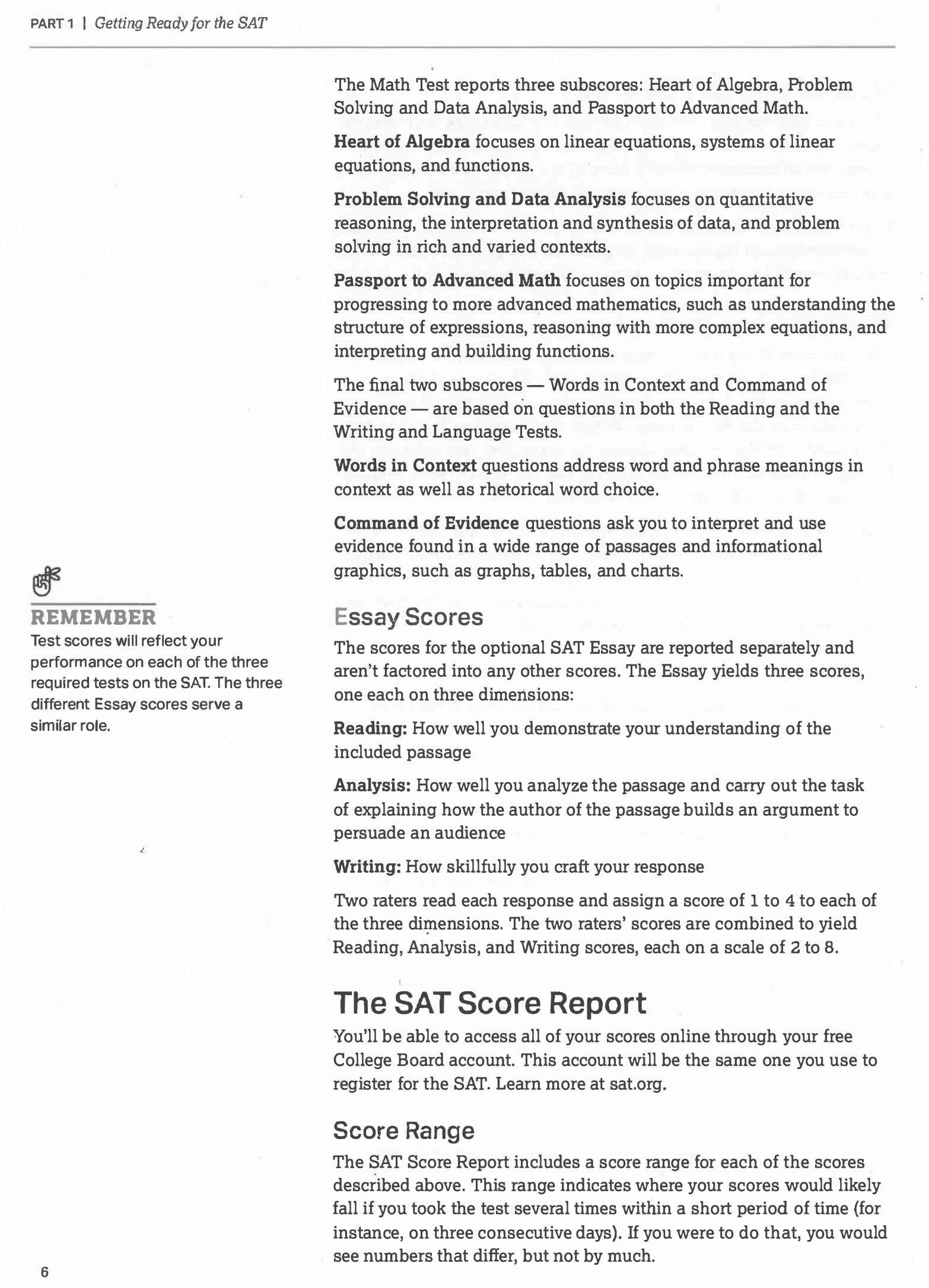 Sách Tiếng Anh The Official SAT Study Guide, 2018 Edition (Sách đen trắng)